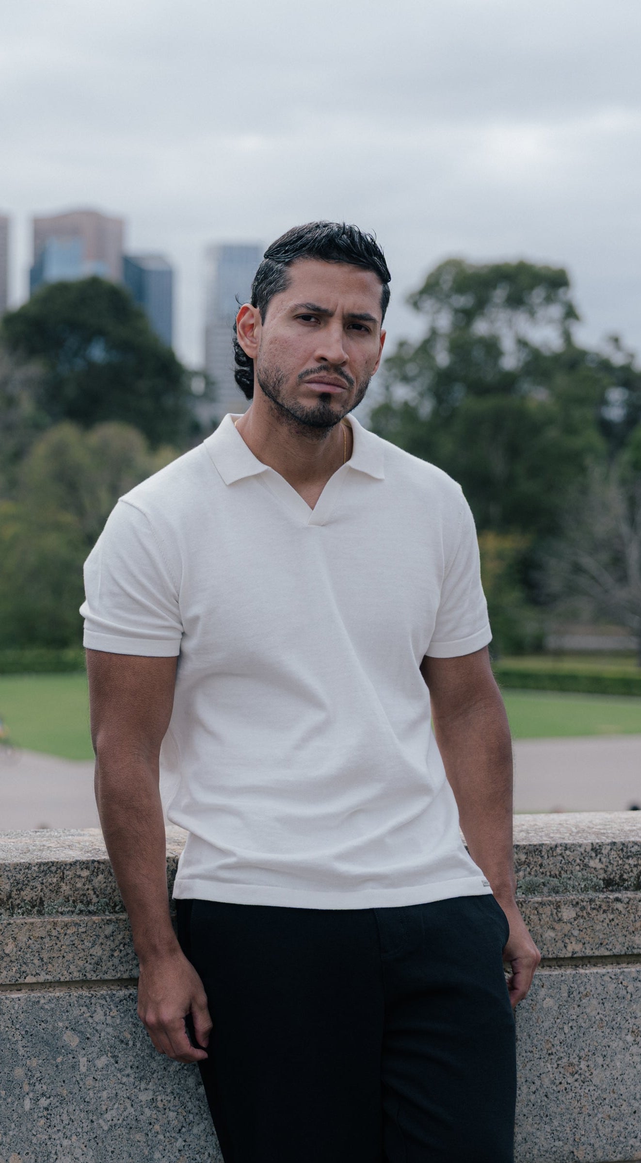 Polo Shirt — Bone